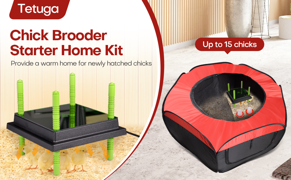 Tetuga Chicken Brooder Box for Chick Starter Kit 10
