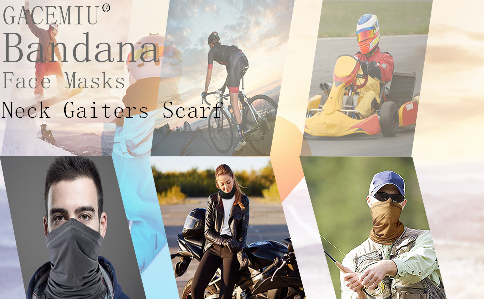 Neck Gaiters Scarf Sweat Sports Wrap Headband Face masks Elastic Absorbing Bandana Head Wraps
