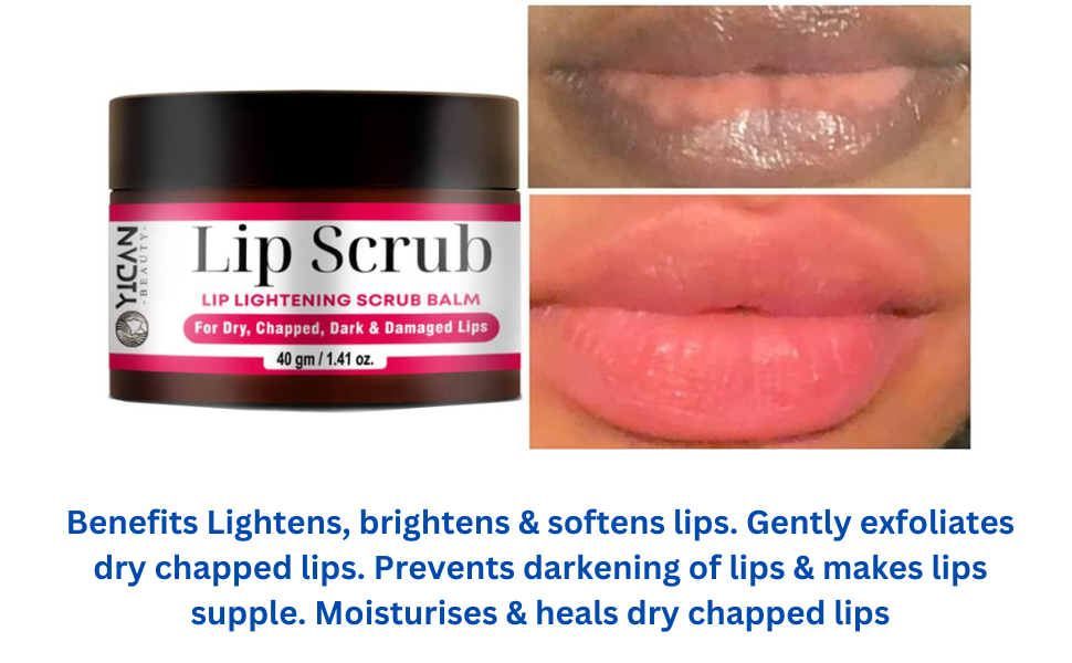 BlueQueen Lips Scrub for Dry Lips, Overnight Treatment