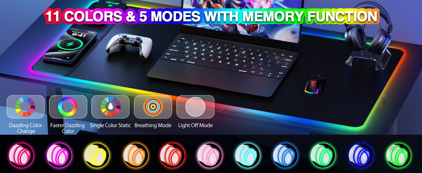 rgb mouse pad