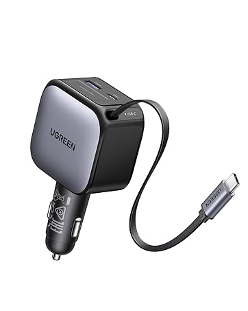 Amazon.co.jp: UGREEN 130W シガーソケット usb-c