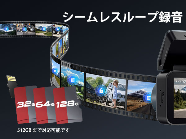 Amazon.co.jp: Yonvim【最新型】車用ドライブレコーダー 前後2