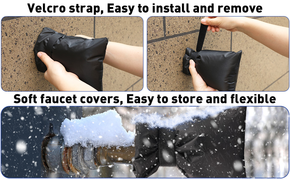ORTUBE Outdoor Faucet Cover for Winter 2 Pack 8.7"x 6
