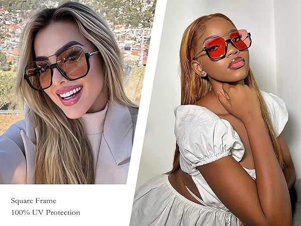 Y2K sunglasses oversized for women