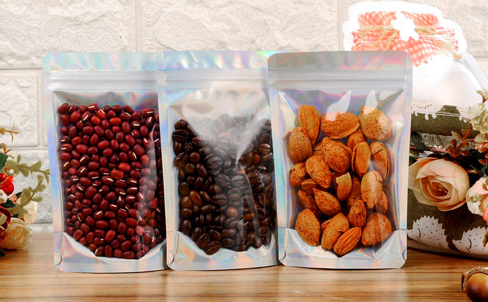 Anstore 120 PCS Smell Proof Bags, Resealable Mylar Ziplock Bags