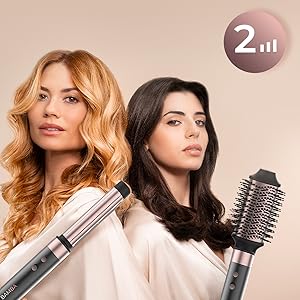 Heißluftbürste Haartrockner Styler Glätter 