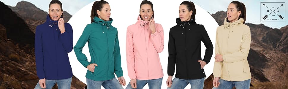 Ladies Shower Proof Jacket, Ladies Rain Jacket, Everyday wear Jacket, Spring Jacket for Women