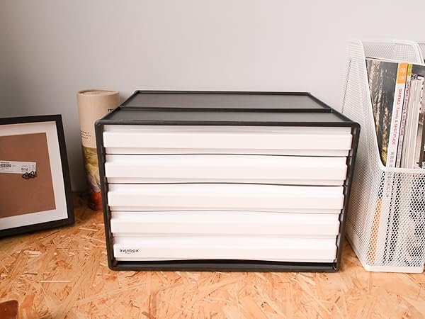 A4書類ケース トールペイント Amazon.co.jp: livinbox レターケース 書類ケース a4 橫 浅5段