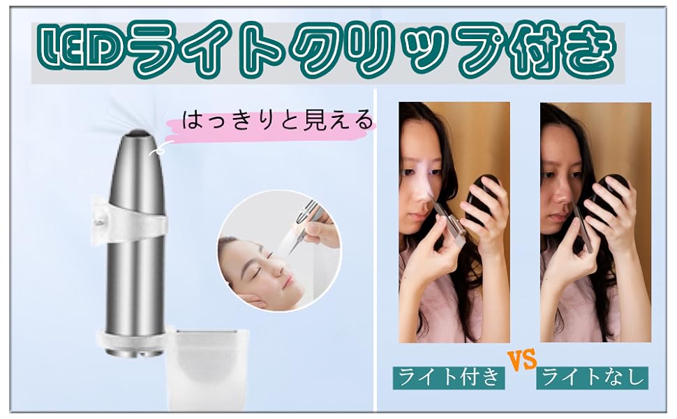 ライト付きでよく見える