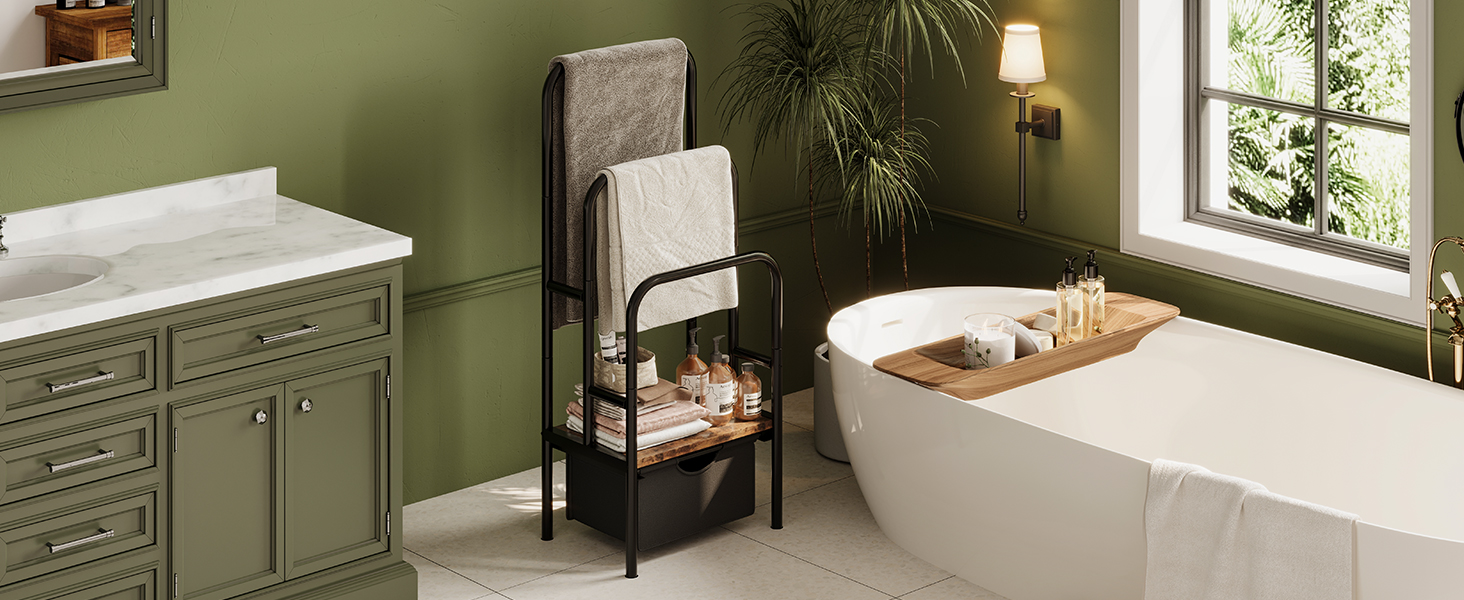 standing towel rack