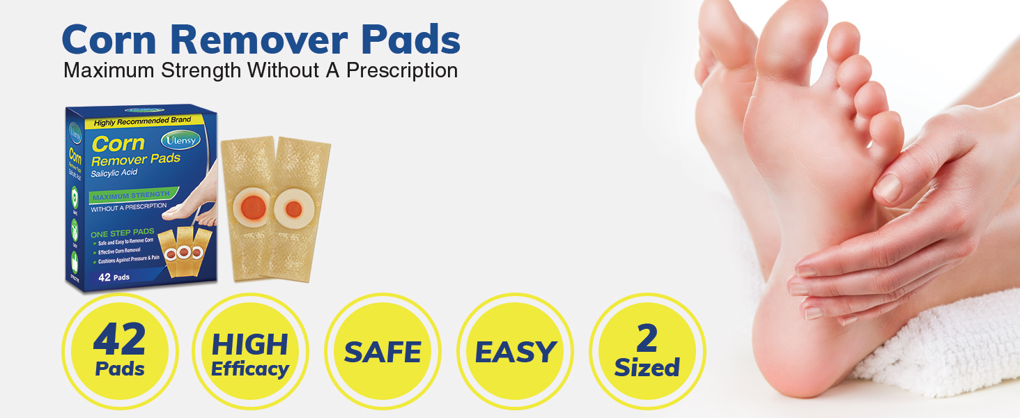 Corn Remover, 42 Corn Remover Pads, High Efficacy Corn Treatment Pads