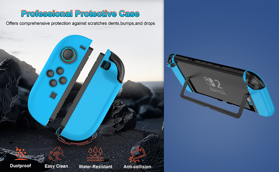 Nintendo Switch 青と黄 Joy-Con + ケース Amazon.com: Soft Silicone Case Anti-Slip Shell Cover