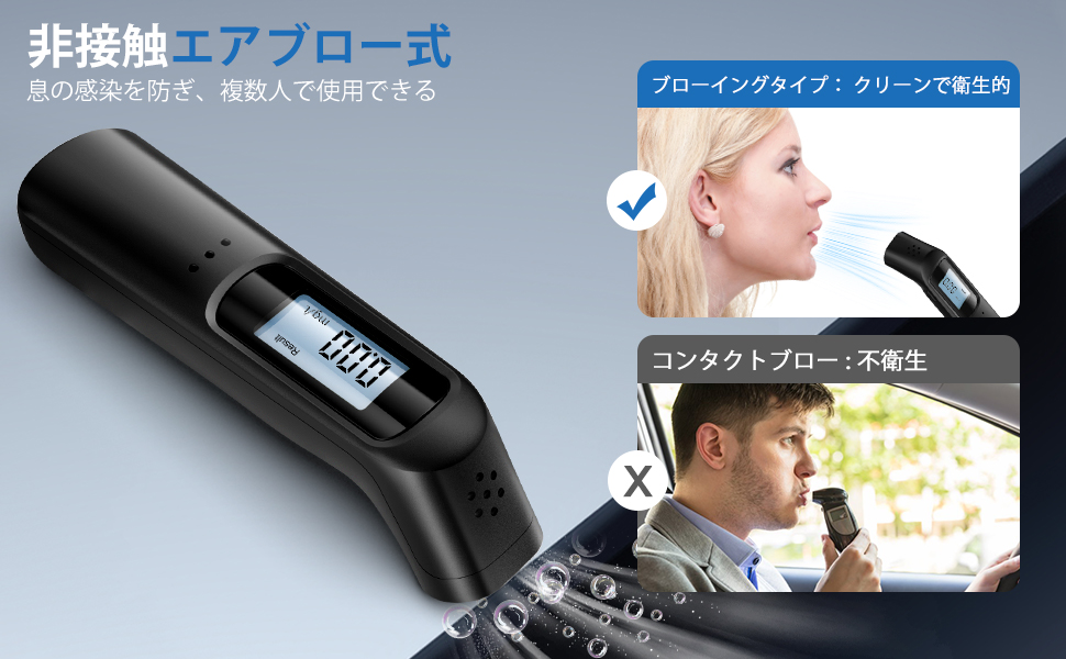 Amazon.co.jp: アルコールチェッカー USB充電式 アルコール検知