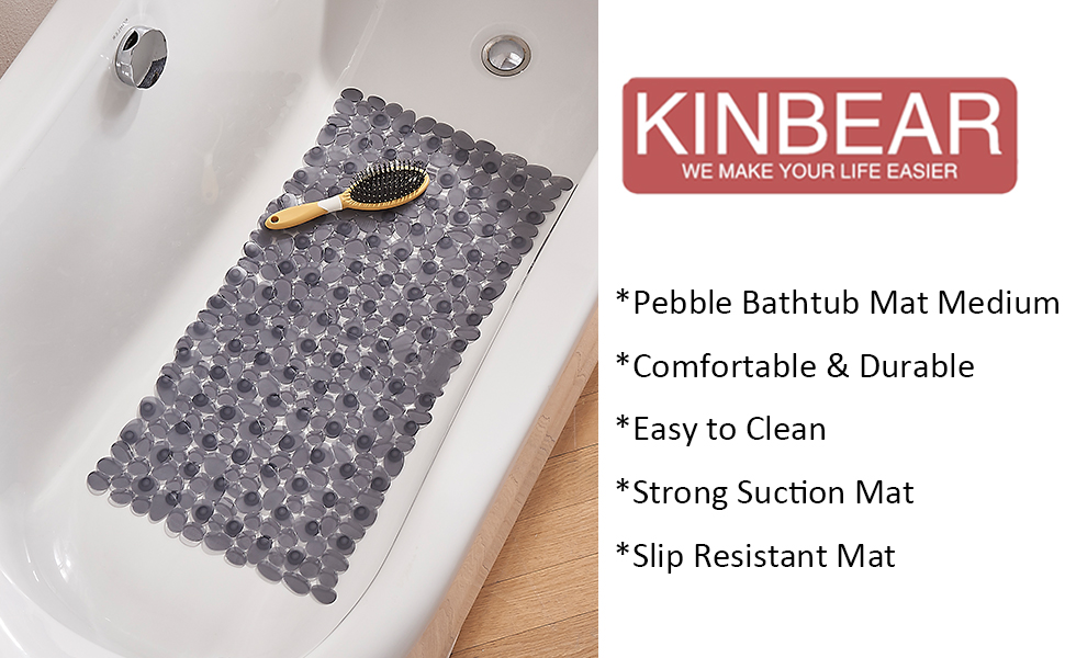 KINBEAR Bathtub Mat Non Slip Anti Slip Shower Matt Tub