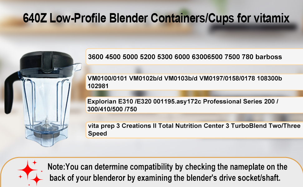 For vitamix blender pitcher 64oz