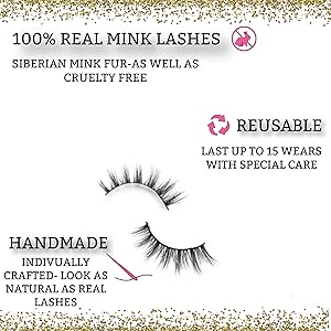 100% real mink lashes