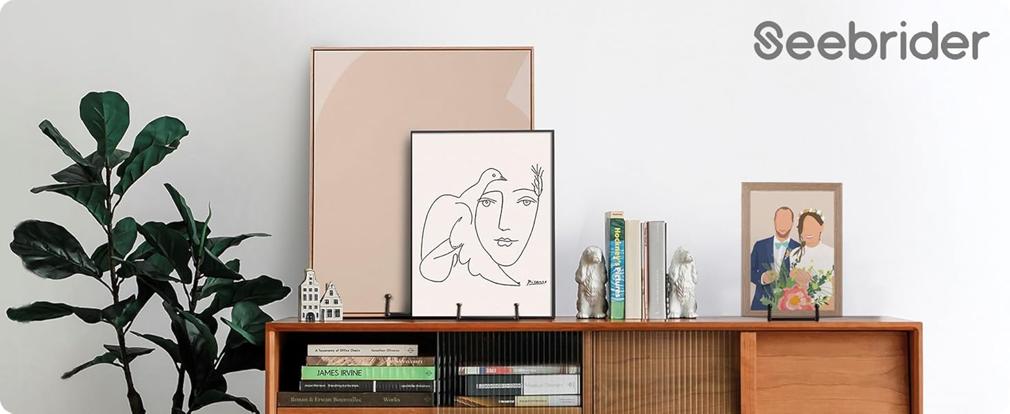 SEEBRIDER 8 Inch Plate Stands for Display, Large Plate