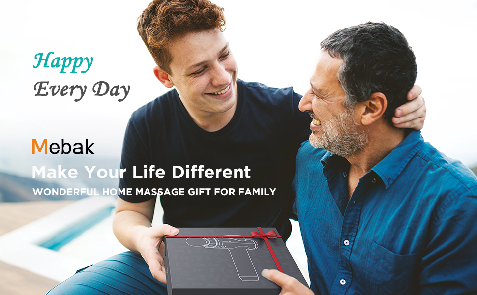 Mebak 5 Pistolet de Massage Musculaire Masseur Musculaire Masseur Tissus Profonds Électrique