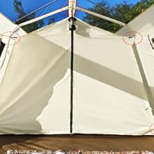 Amazon.co.jp: Kanggogo ワンタッチ テント ロッジテント 4-8人用 大型