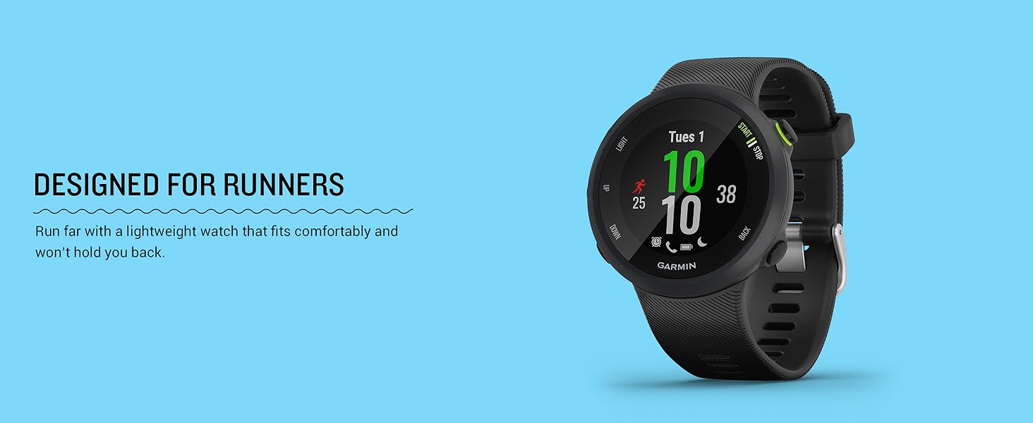 Garmin Forerunner 45, 42mm EasytoUse GPS Running Watch with Coach