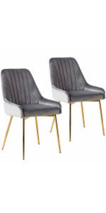 velvet dining chairs set of 2