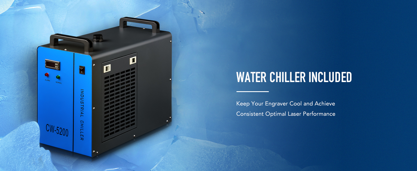 OMTech 100W CO2 Laser Engraver with Water Chiller, 20x28