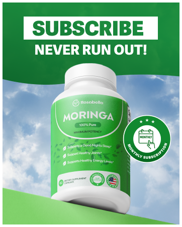 rosabella moringa capsules morning antioxidant superfood energy skin health amino acid powder