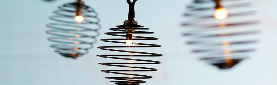 Lights4fun 10er LED Solar Lichterkette Kugel Solar Spirale Außen Solar