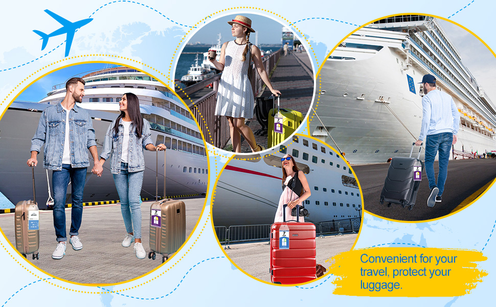 Woanger 24 Pack Cruise Luggage Tags Holder for 2025 Cruise Ship Essentials Water... 21 7