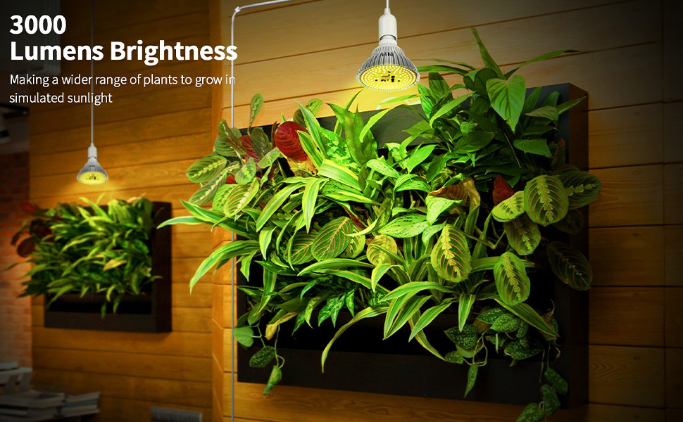 OSORD Hanging LED Grow Light Bulb for Indoor Plants