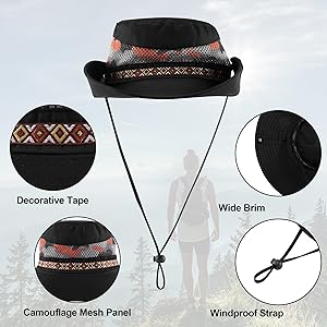 outdoor hut herren, outdoor hut damen, buschhut herren, buschhut mit kinnband, buschhut damen