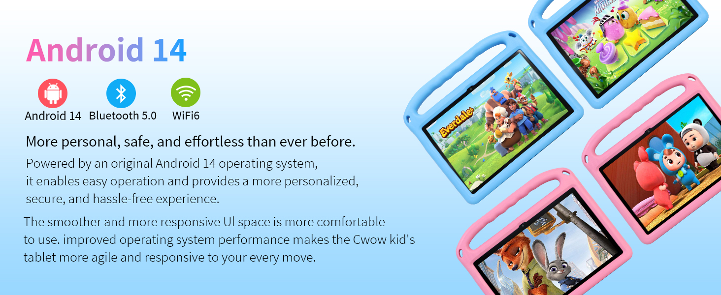 CWOWDEFU 10 Inch Children's Tablet Professional Edition Android4 14