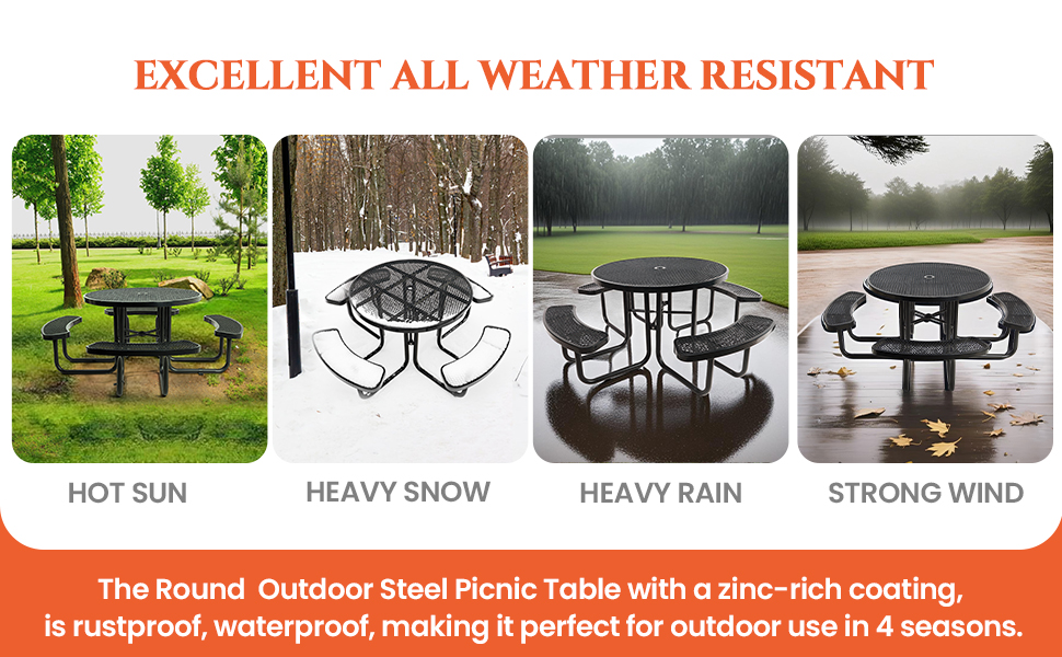 heavy duty picnic table