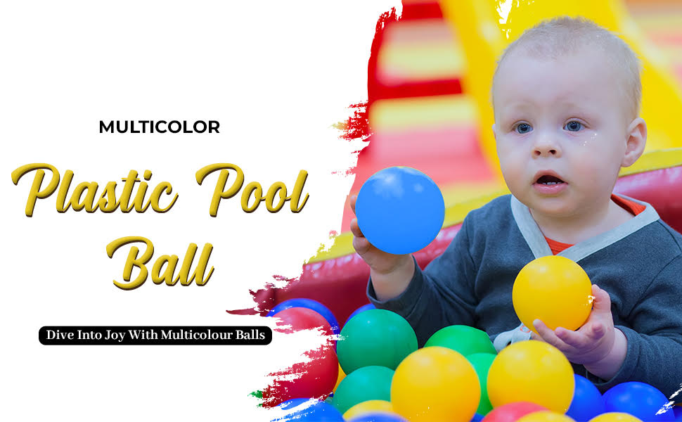 Webby Colourful Kids Pool Fun Balls(7CM)