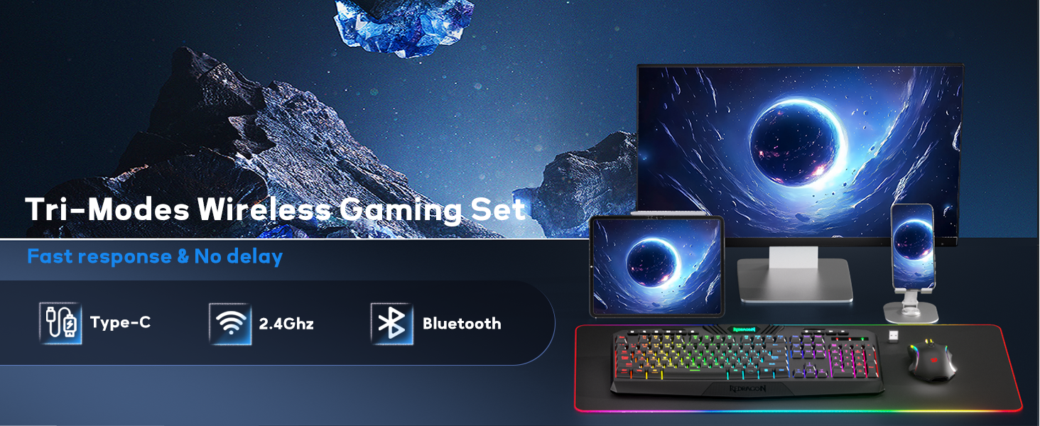 Redragon S101-PKS Gaming Keyboard and Mo... 15 Gaming Keyboard and Mouse