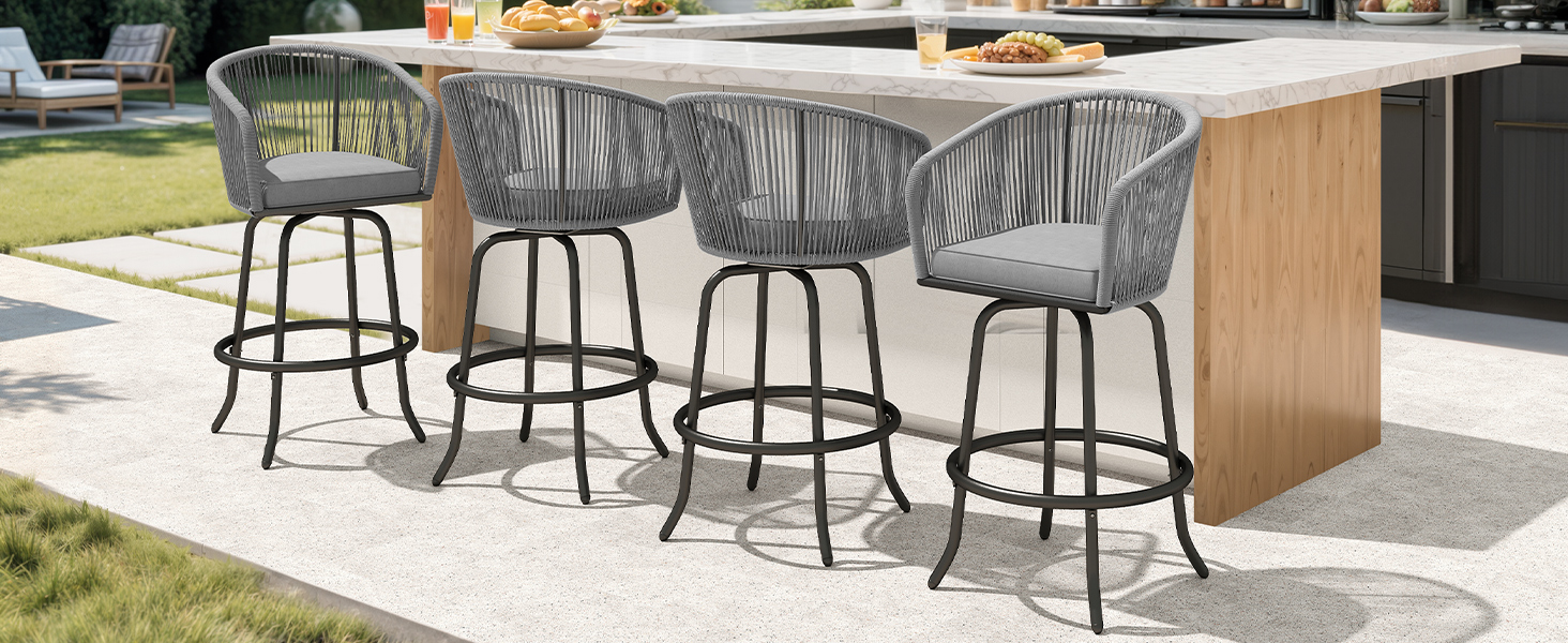 patio swivel bar stools