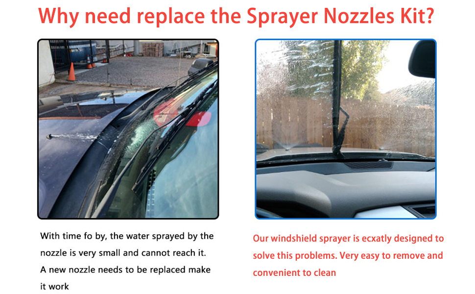 Windshield Washer Nozzle Repair Kit Compatible with Dodge