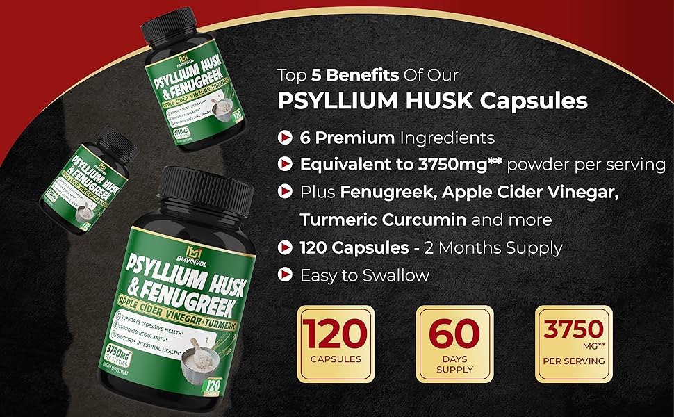 Psyllium Husk 120 Capsules Details