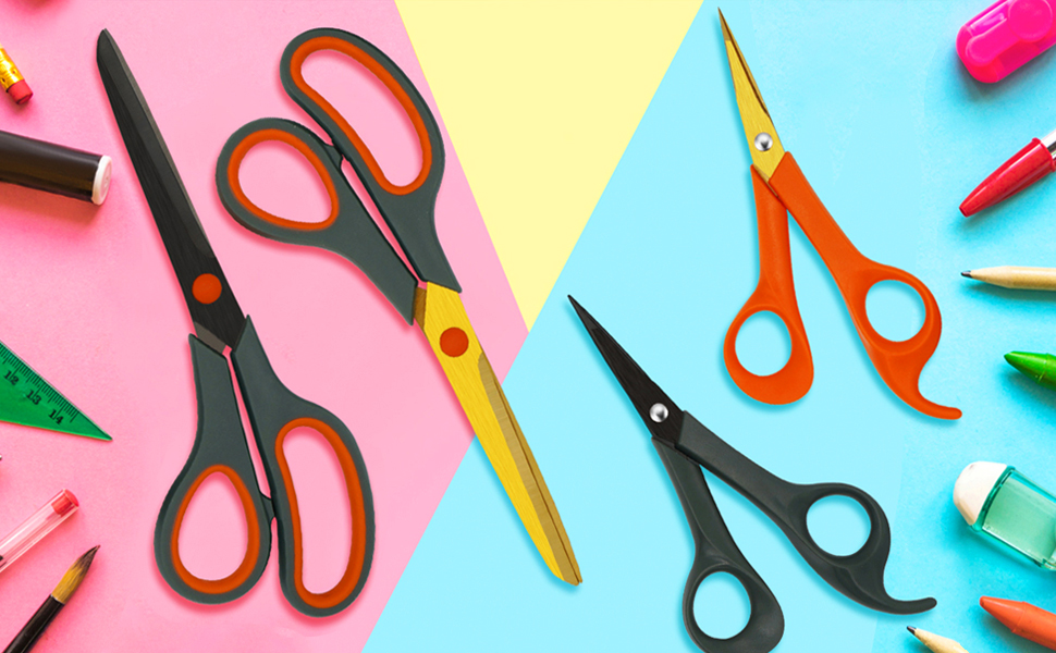 CCR Multipurpose Scissors with Ultra Sharp Blades, ComfortGrip Handles