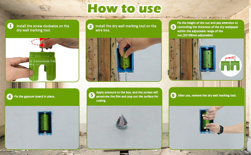 avakvek Outlet Marker for Drywall Installation Easy Drywall Marking