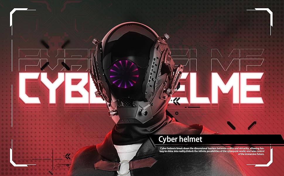 Amazon.com: HNCSFW Punk Mask Cosplay for Men, Futuristic