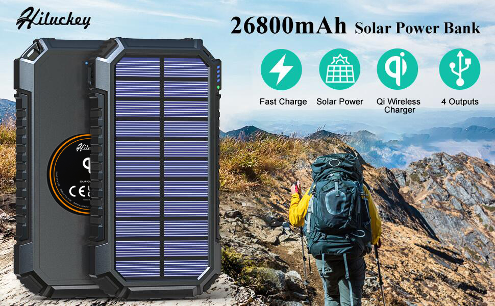 26800mah solar charger 