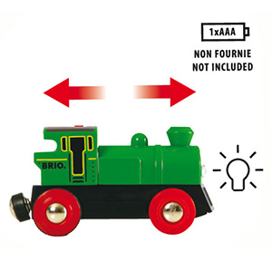 Amazon.co.jp: BRIO バッテリーパワー機関車（緑） 33595 : おもちゃ
