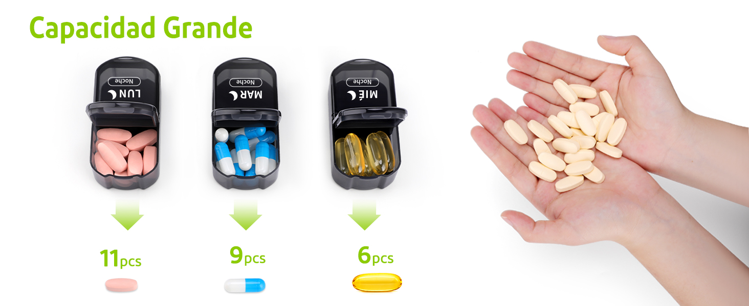 pastillero semanal 2 tomas