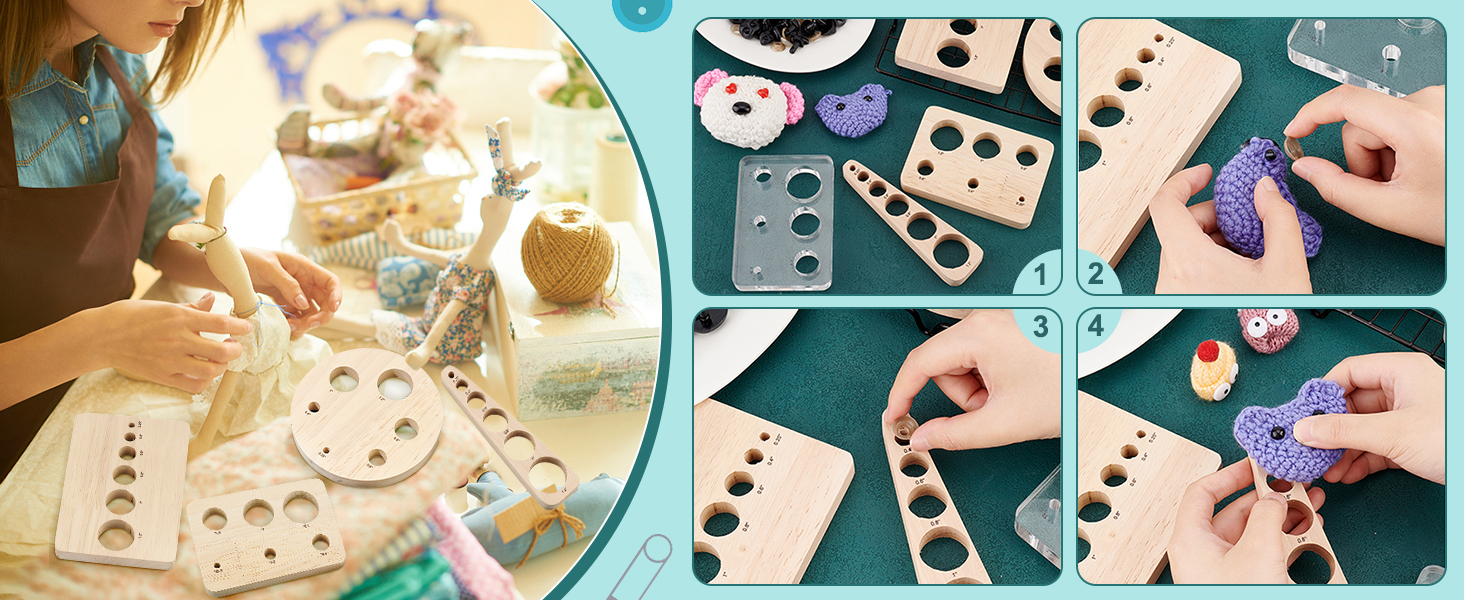 PH PandaHall Auxiliary Tool for Attaching Safety Eyes and