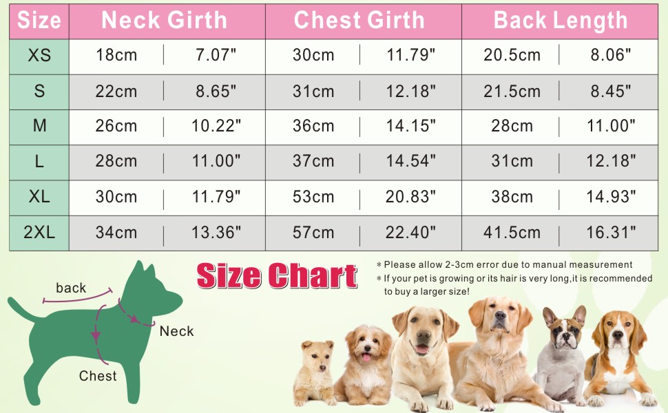 size-pet dog sweater