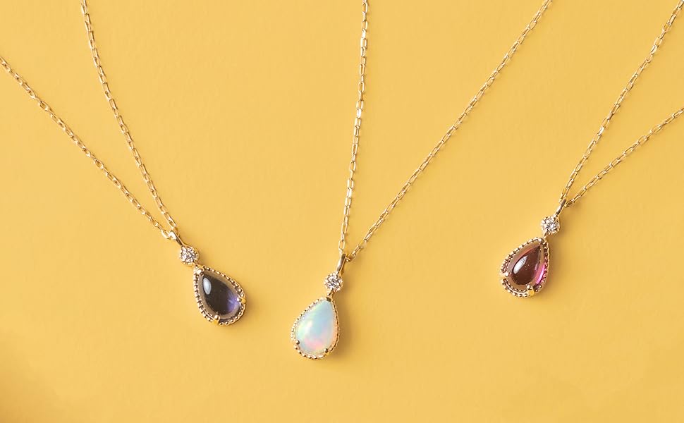L&CO. K10YGラピスラズリゴールドネックレス Jewel closet by L&Co. ネックレス レディース トルコ