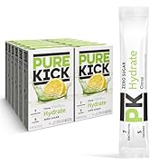 PURE KICK Hydration Singles To Go Drink Mix, Citrus, Includes 12 Boxes with 6 Packets in each Box...