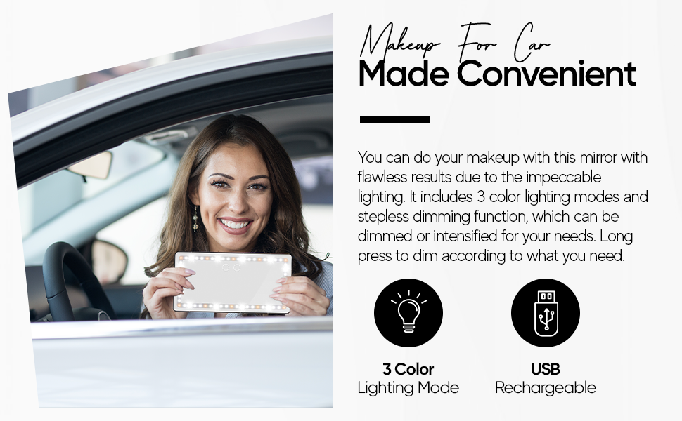 Car Vanity Mirror Car Visor Mirror Car Mirror Visor