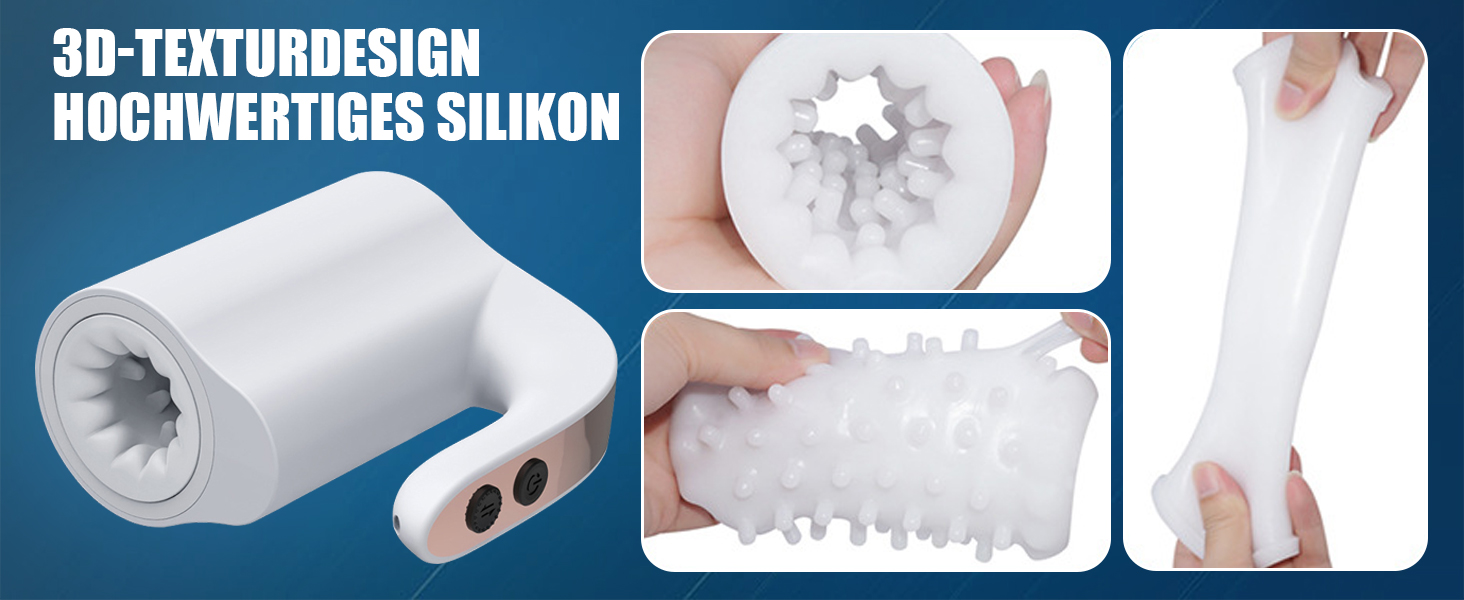 Elektrischer Masturbator Cup Handfrei 5 Teleskop Rotationsmodi offenes